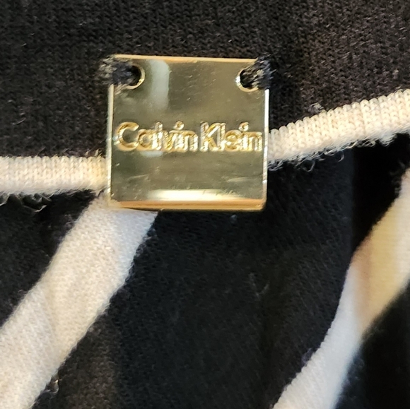 Calvin Klein Maxi Skirt with Stripe Herringbone Pattern - Picture 5 of 7